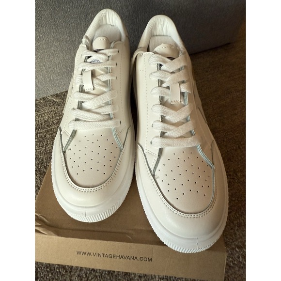 Vintage Havana Lauree Womens Shoes Sz 8 Athletic White Lace-Up Platform Sneakers - Picture 2 of 7